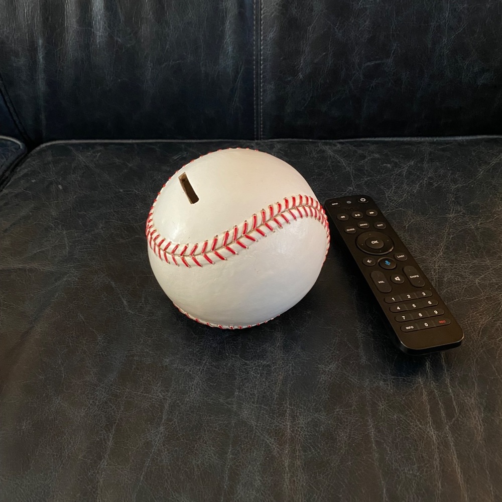 Baseball Piggy Bank, Coin Bank - Picture 2 of 5